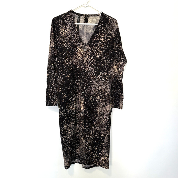 LULULEMON LAB Revera Duster Dress Jacket Black Multi Medium W3DUNS - Picture 5 of 8